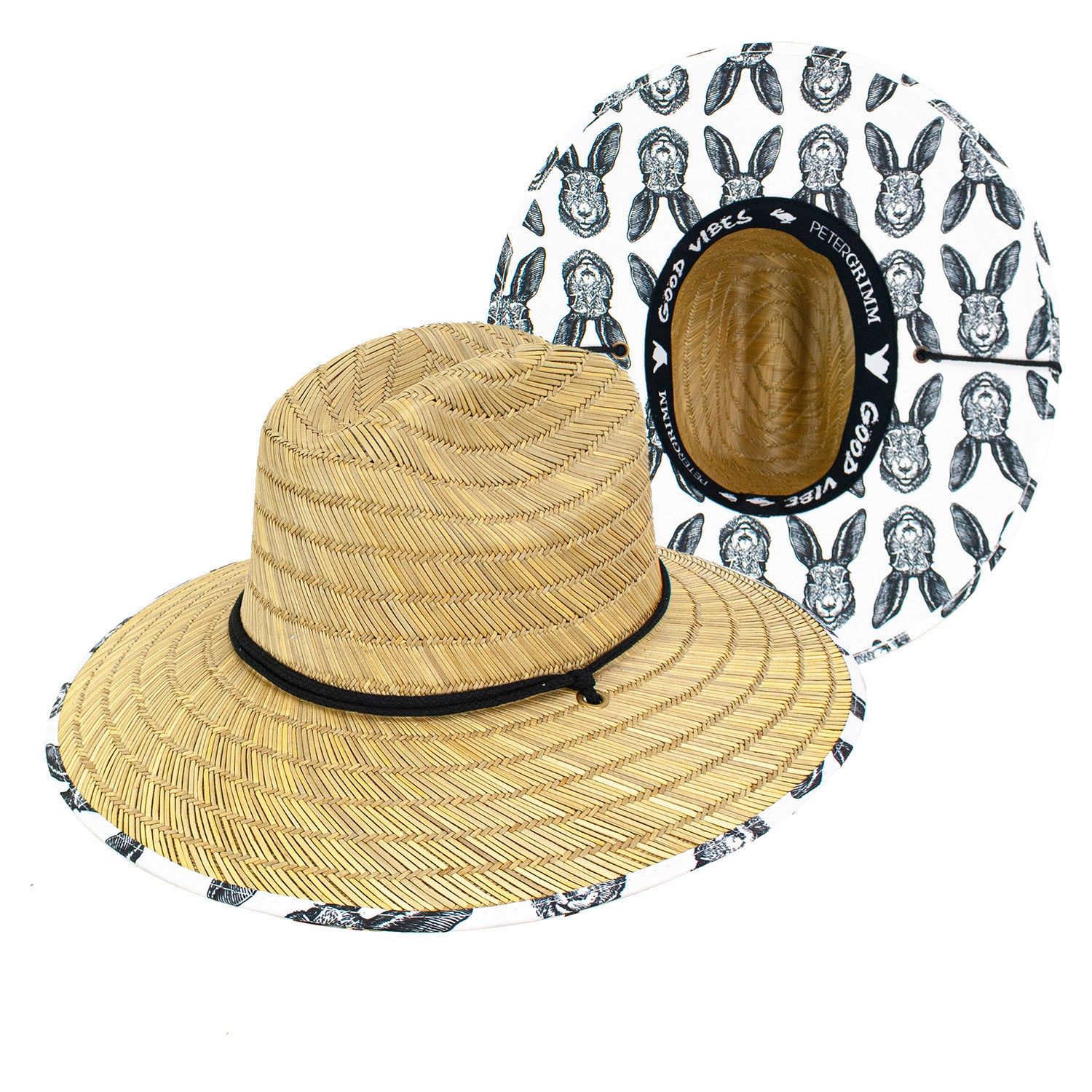 Rabbit Straw Lifeguard Hat Doba Default